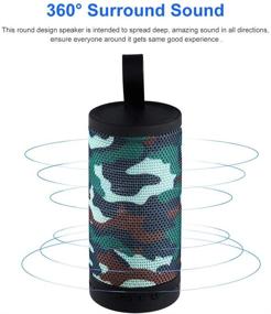 img 3 attached to 🔊 Enhanced Bass Portable Bluetooth Speaker: Small Wireless Speaker with HD Audio, Perfect for Outdoor/Indoor Use, Splash Proof and Compatible with Smart Phones and Tablets