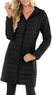 fangetey womens lightweight quilted outwear logo