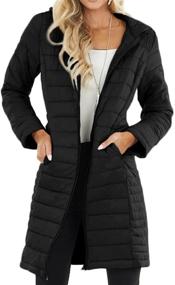 img 3 attached to Fangetey Womens Lightweight Quilted Outwear