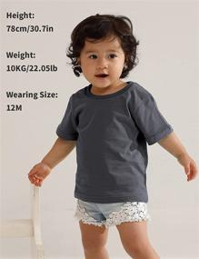 img 3 attached to DESIGN Kids Solid Cotton T Shirt Apparel & Accessories Baby Boys in Clothing