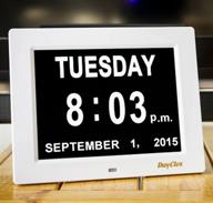🕒 dayclox memory loss digital calendar day clock: enhanced legibility for seniors logo