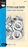 🔘 dritz 661-65 extra-large eyelets, zinc, 7/16-inch, pack of 10 logo