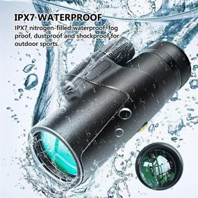 img 2 attached to HD IPX7 Waterproof 12x50 Monocular Telescope with Smartphone Adaptor & Tripod - Perfect for Birding, Hunting, and Outdoor Adventures