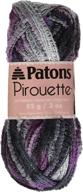 patons pirouette shimmer yarn orchid logo