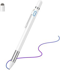 img 4 attached to 🖊️ 2-in-1 Rechargeable Active Stylus Pen for iOS & Android Touch Screens - Fine Point Digital Pen Compatible with iPhone, iPad, Samsung Tablets & More
