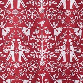 img 2 attached to SaturKnight Ltd. Vern Yip Christmas Carol Red 🎅 Shower Curtain - 70 x 72 Inches - SKL HOME