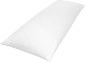 img 4 attached to SofLOFT Body Pillow, 20x54, White: Ultimate Comfort and Support for a Blissful Sleep Experience