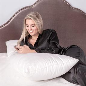 img 2 attached to SofLOFT Body Pillow, 20x54, White: Ultimate Comfort and Support for a Blissful Sleep Experience