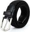 braided canvas elastic stretch junior men's accessories for belts logo