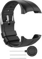 🕶️ ruentech replacement silicone wristband watch black: enhanced quality and style logo