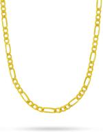 yellow 3 0mm figaro chain necklace boys' jewelry logo