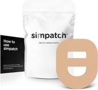 25-pack simpatch – waterproof adhesive with strap for omnipod, cgm tape логотип