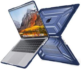 img 3 attached to 💻 MOSISO MacBook Pro 16 inch Case 2020 2019 - A2141, Touch Bar & Touch ID | Heavy Duty Hard Shell + TPU Bumper | Keyboard Cover | Navy Blue