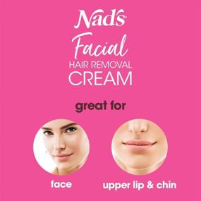 img 1 attached to 🌸 Gentle & Soothing Nad's Facial Hair Removal Cream for Women - Sensitive Depilatory Cream for Delicate Face Areas, 0.99 Oz (4446)