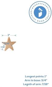 img 3 attached to 🌟 Деревянные вырезы звезд 1x3/16 дюйма (упаковка из 50 штук) для ремесел, Рождества, 4 июля - от Woodpeckers - улучшите свой SEO.