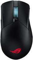💥 asus rog gladius iii wireless gaming mouse with tri-mode connectivity, high-precision 19,000 dpi sensor, hot-swappable push-fit ii switches, ergonomic shape, and rog omni mouse feet. logo