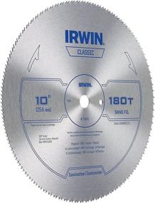 img 2 attached to 🔪 IRWIN 10-Inch Miter Saw Blade, Classic Series, with Steel Table Surface (11870)