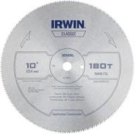 🔪 irwin 10-inch miter saw blade, classic series, with steel table surface (11870) logo