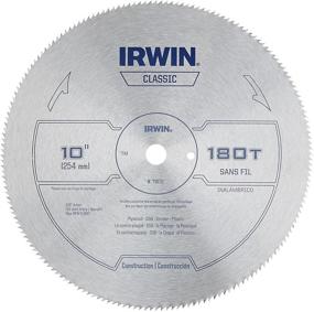 img 3 attached to 🔪 IRWIN 10-Inch Miter Saw Blade, Classic Series, with Steel Table Surface (11870)