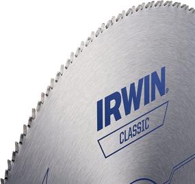 img 1 attached to 🔪 IRWIN 10-Inch Miter Saw Blade, Classic Series, with Steel Table Surface (11870)