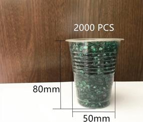img 2 attached to Brilliant Shop - 2000 pcs Emerald Green 6mm Acrylic Color Faux Round Diamond Crystals – Perfect for Table Scatters, Vase Fillers, Events, Weddings, Arts & Crafts