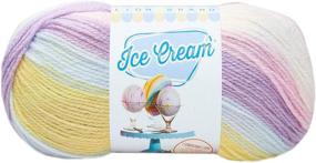 img 3 attached to 🍦 Lion Brand Ice Cream Yarn: Cotton Candy Delight