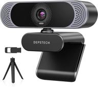 2021 depstech webcam with microphone: 1080p hd, privacy cover, tripod, plug and play - perfect for video conferencing, teaching, and gaming on desktop pcs logo