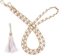 vanenjoy microfiber leather purse chain strap with 👜 tassel - ideal replacement for shoulder crossbody straps for handbag logo