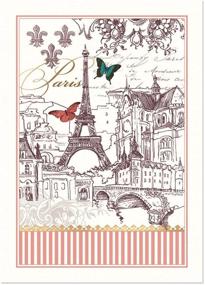 img 1 attached to SEO-Enhanced Michel Design Works Kitchen Towel: Toujours Paris, Cotton Edition