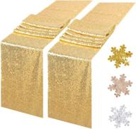 🌟 trlyc shimmering gold table runner decorations logo