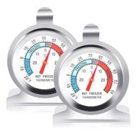 classic series 2 pack refrigerator thermometer -30~30°c/-20~80°f: large dial, ideal for freezer, refrigerator & cooler monitoring logo