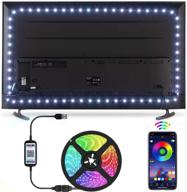 🌈 usb led strip lights tv led backlight - 3m, 9.84ft rgb strip powered by usb for 30 inch-42 inch tv, mirror, pc - sync with app control, bias lighting - 5050 rgb for android ios логотип