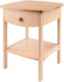 img 4 attached to 🪑 Winsome 82218 Wood Claire Accent Table: A Natural 18-Inch Delight