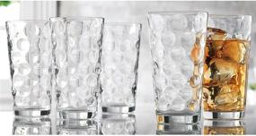 img 1 attached to 🥃 Home Essentials & Beyond Highball Drinking Glasses Set of 10, 17oz Premium Cooler Glassware. Ideal for Water, Juice, Cocktails.