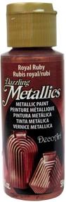 img 1 attached to 🎨 DecoArt Dazzling Metallics Royal Ruby Acrylic Paint 2oz.