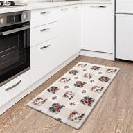 🏡 cushioned anti-fatigue kitchen mat for standing - non skid, washable ergonomic comfort mat for home, sink, office, and kitchen logo