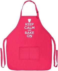 img 2 attached to Kitchen Baker's Funny Apron: Stay Calm and Bake On with Two Pocket Apron for Women and Men
