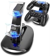 🎮 ps4 controller charger, megadream 4 controller usb charging station dock for sony playstation4 / ps4 / ps4 slim / ps4 pro controller logo