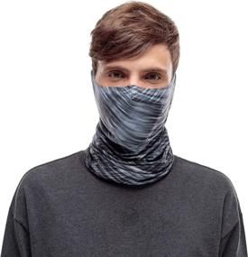 img 1 attached to 🔒 Stay Protected and Stylish with BUFF Standard Filter Tube Face Mask in Shoren Black, M/L