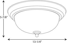 img 3 attached to 💡 Потолочный светильник ближнего освещения из никеля от Progress Lighting P3925-09