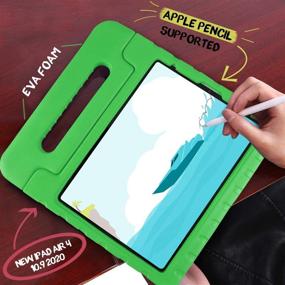 img 2 attached to HDE IPad Air 4Th Generation Case For Kids - Shockproof IPad Air 4 Kids Case Cover With Handle Stand For 2020 10 Tablet Accessories