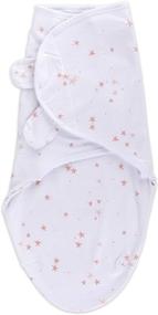 img 2 attached to 🌸 Ely's & Co. Swaddleez Adjustable Baby Swaddle Wrap 2-Pack - 100% Cotton for Baby Girl 0-3 Months (Mauve Pink Stars & Solid Dusty Rose)