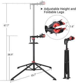 img 1 attached to SONGMICS Repair Stand Solid Welded