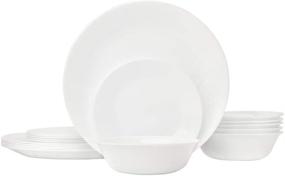 img 4 attached to Review: Corelle Livingware 18-Piece Dinnerware Set 1088609 - Is It Worth the Hype?