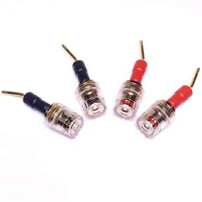 img 2 attached to 4-Pack of CESS-162 Pin Banana Plug to 4mm Female Banana Jack/Speaker Wire