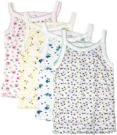 4 pack soft cotton cami spaghetti strap tank tops undershirts by i&amp;s girl logo