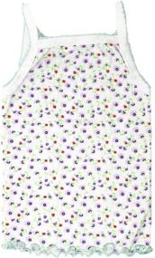 img 3 attached to 4 Pack Soft Cotton Cami Spaghetti Strap Tank Tops Undershirts by I&amp;S Girl