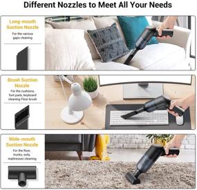 img 1 attached to 🧹 SUNCANDXY Cordless Handheld Vacuum Cleaner