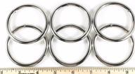 steel rings welded nickel plate crafting for leathercraft logo