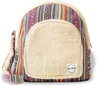 core hemp mini backpack compartments women's handbags & wallets logo